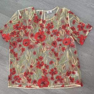 Little Moon - sheer top - size small